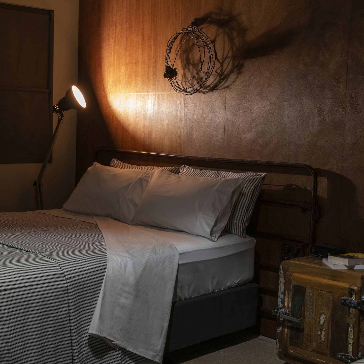 Interior view of the Stables room with Queen bed