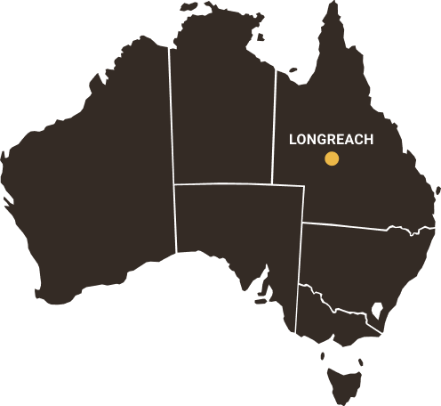 Australia map showing Longreach location