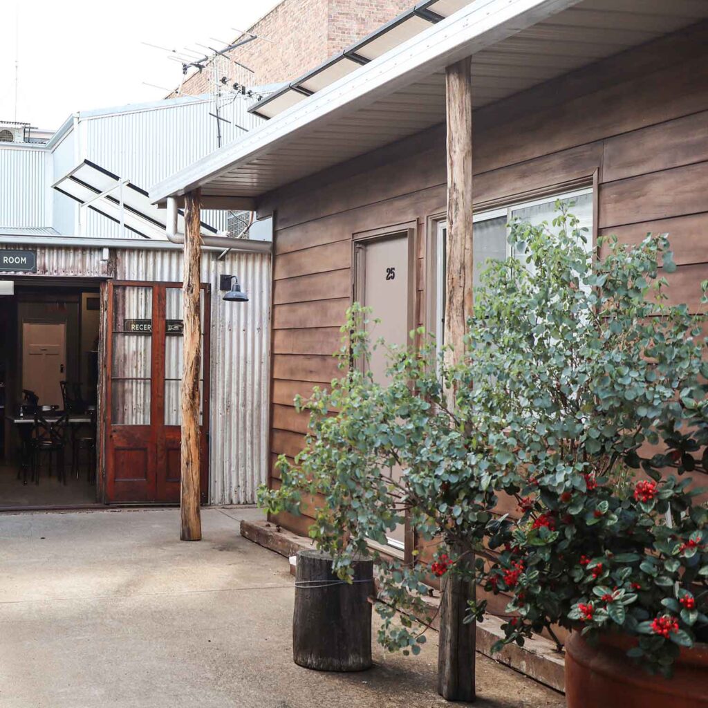 The Staging Post Coach Inn rooms courtyard