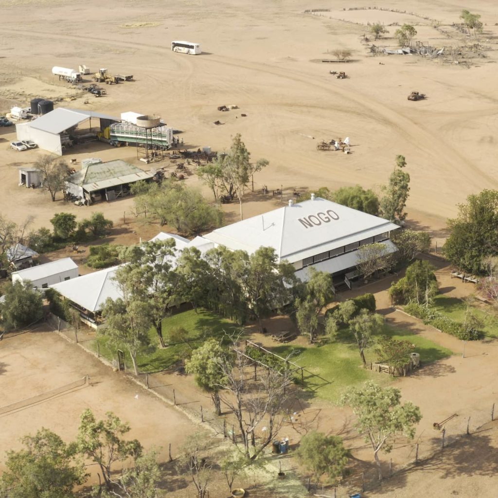 Aerial view of Nogo Station Homestead