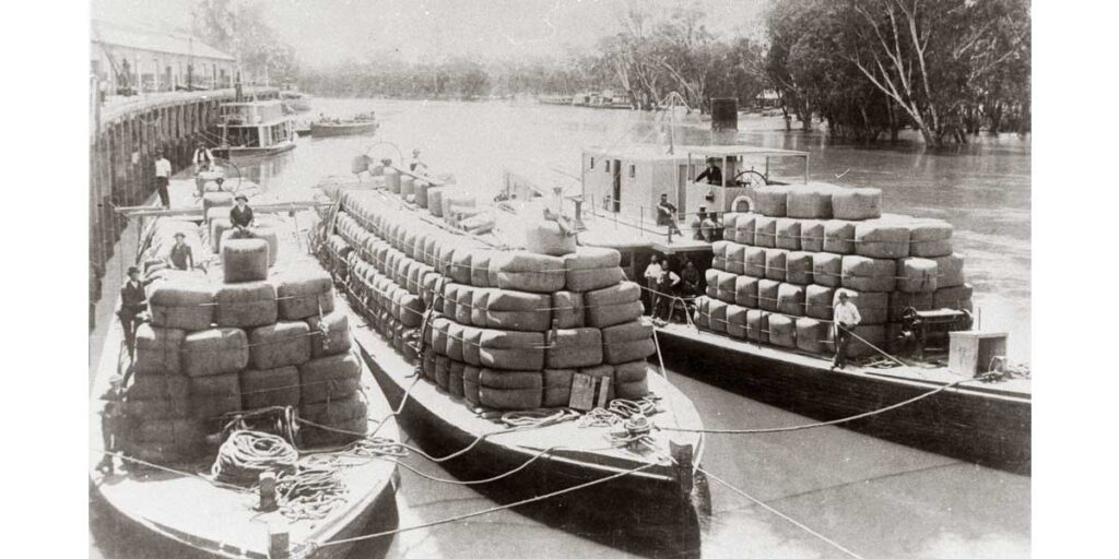 Historic wool barges