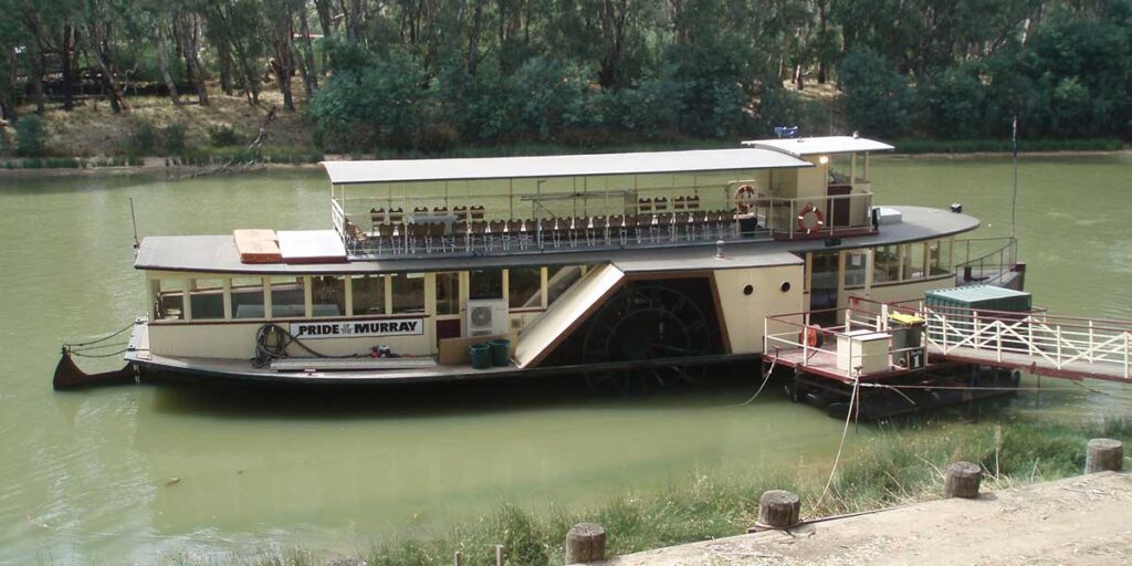 The Pride of the Murray settled at a dock in 2008