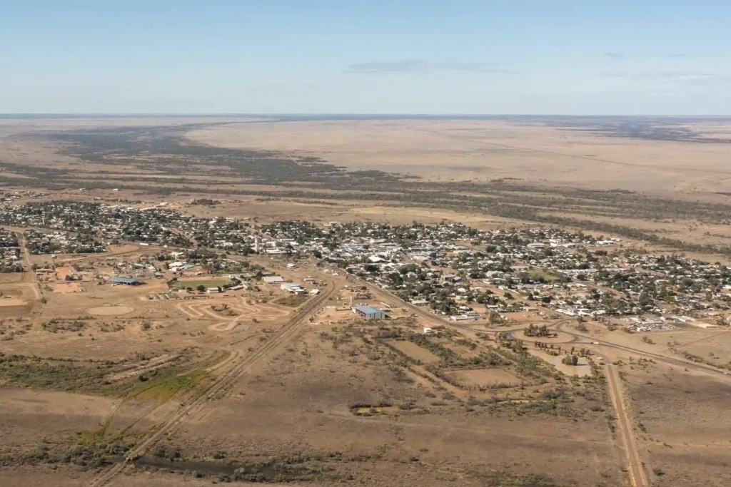 Aerial view of Longreach, Queensland